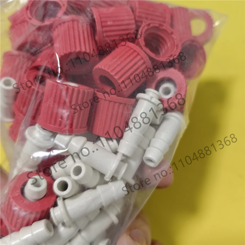 4pcs Laboratory GL14 Detachable Hose Connector Straight Elbow GL142026 Years