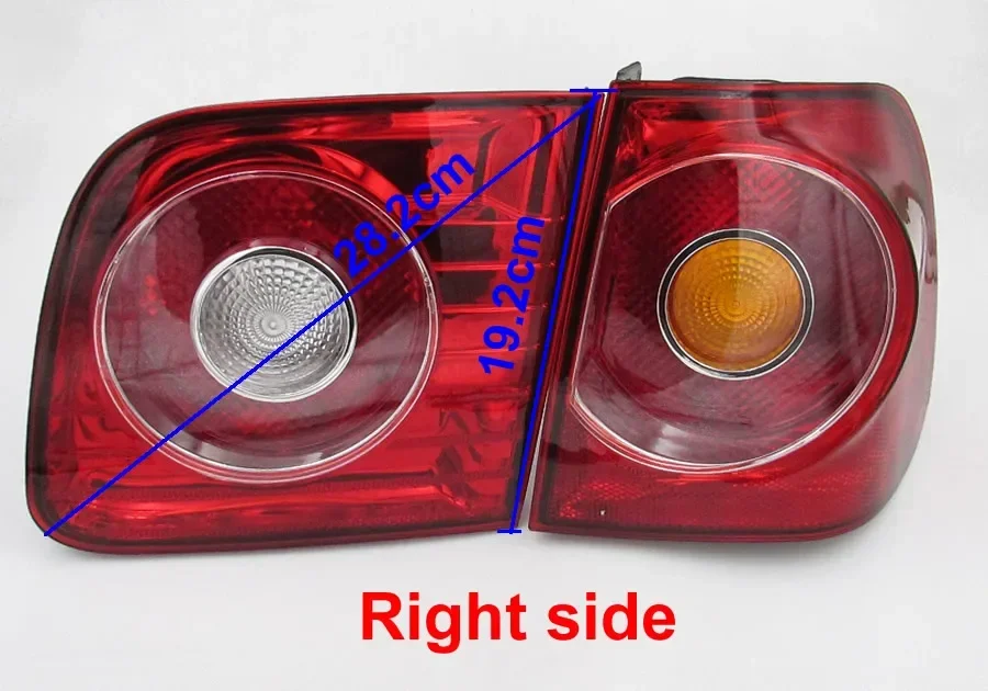 Car Accessories Taillight Real Brake Stop Lights Parking Lamp No Line No Light For Volkswagen VW Polo 2006-2010 Sedan