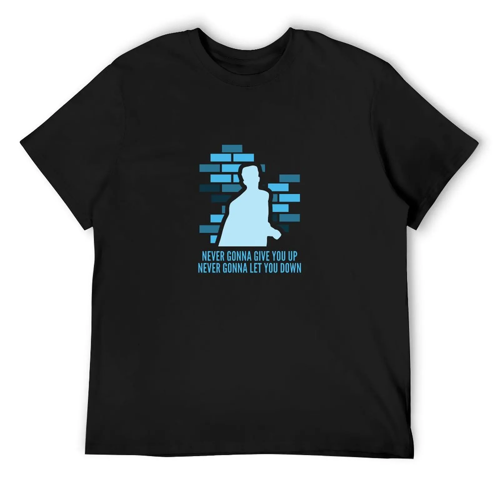 

Never Gonna Give You Up T-Shirt blacks customs shirts graphic tee korean fashion black t shirts for men