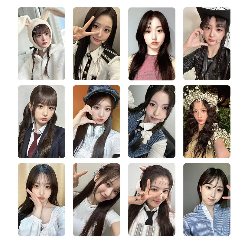 55Pcs Kpop Girls Group NMIXX New Album Lomo Card Photocards Double Sided Printd Postcards Fans Collection