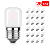 Vintage LED Light Bulb 220V E27 Screw Socket T28 Frosted White Dimmable Fridge Tube Light Bulb Decorative Christmas Decoration