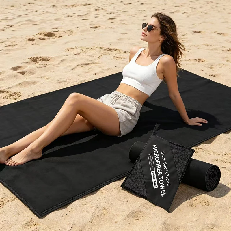 Beach Towel Microfiber Quick Dry Towel Yoga Portable Ultralight Swimming Basketball Pool Fitness Sports Use Travel Essentials