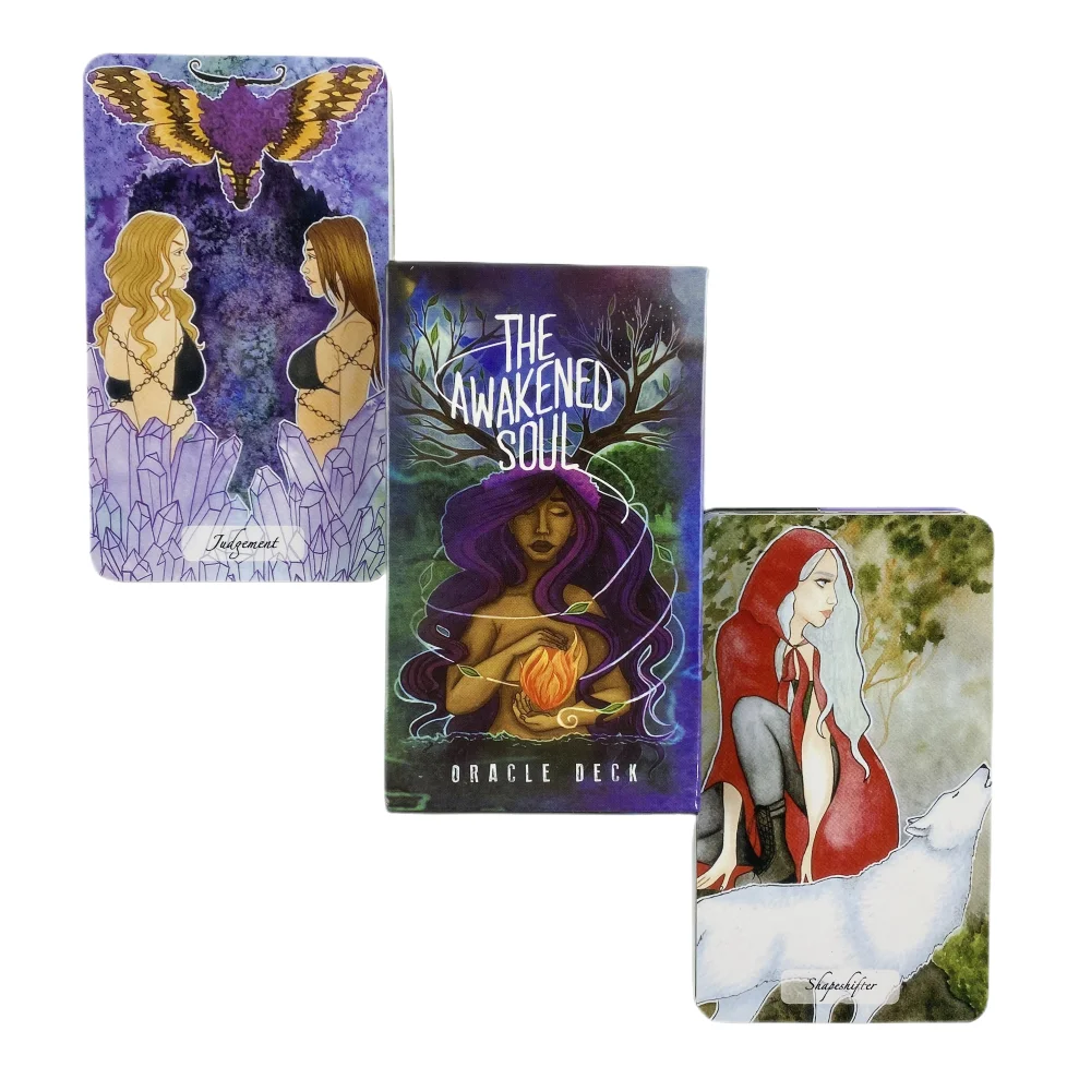 The Awakened Soul Oracle Cards Tarot Divination Deck English Vision Edition Board Playing Game For Party