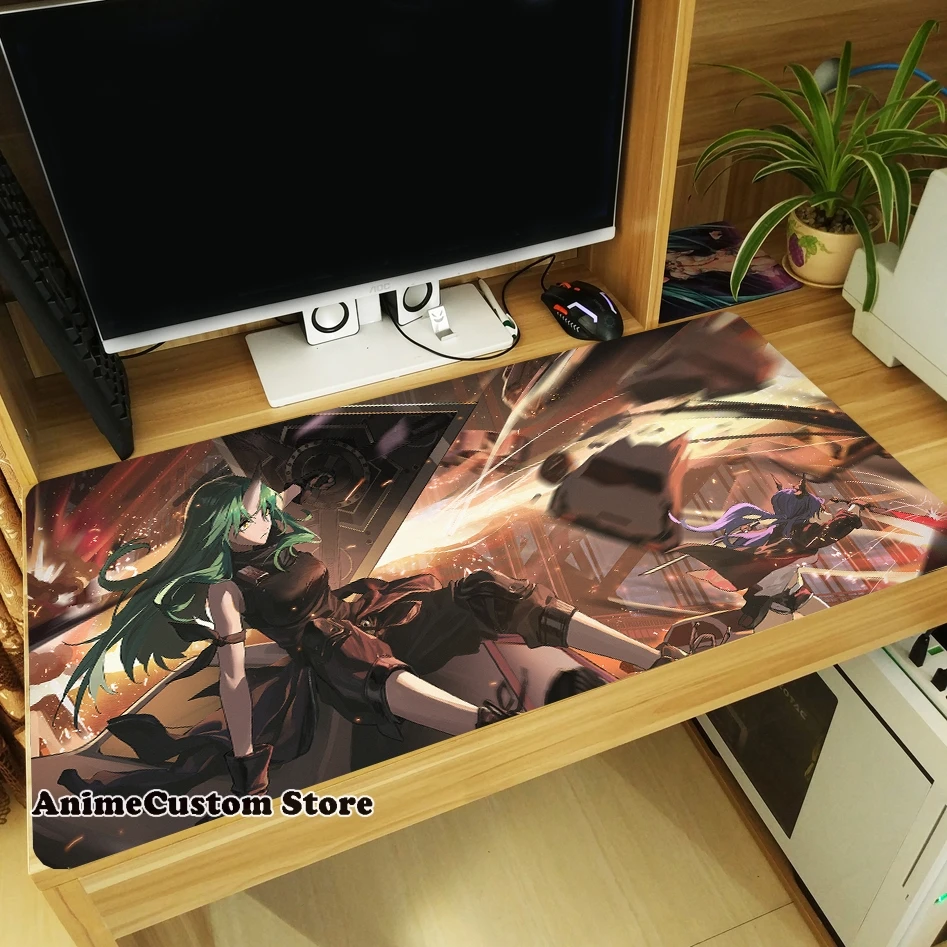 Game Anime Arknights Hoshiguma Theme Mouse Pad Laptop Mice Mat Table Keyboard Mat Thicken Playmat Otaku Cosplay Gift