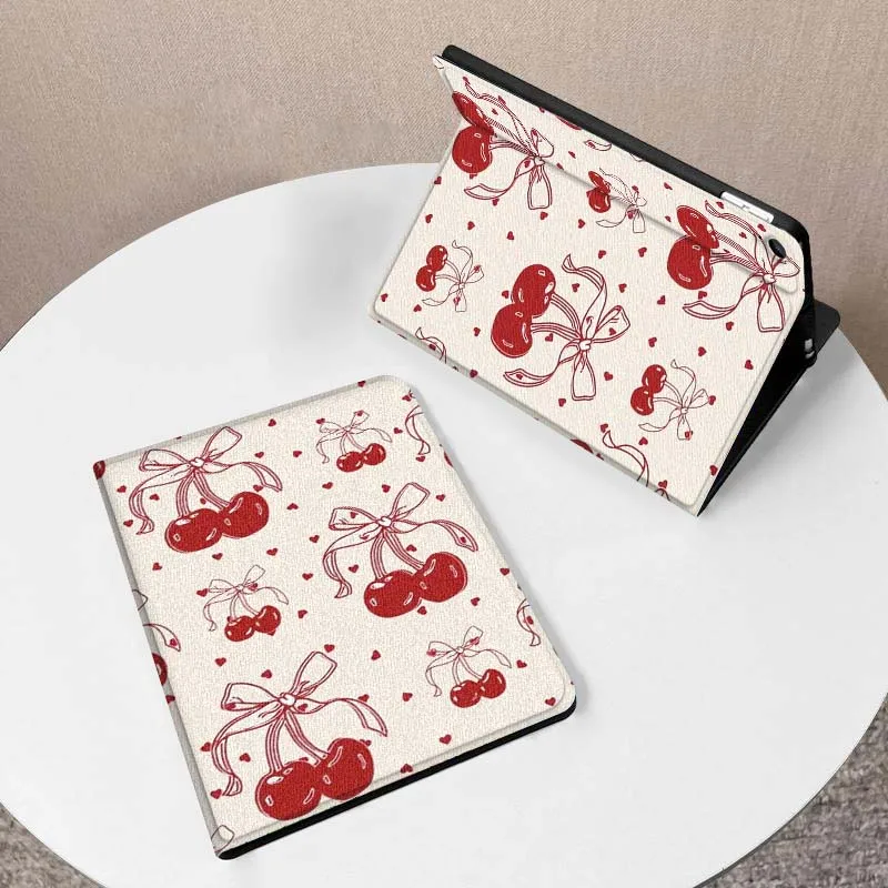 

Cherry Bow Creative Pattern Case For Samsung Galaxy Tab A7 A9 A11 S6 A11 A8 S11 Lite Plus 10.4 10.5 10.1 Inch Tablet