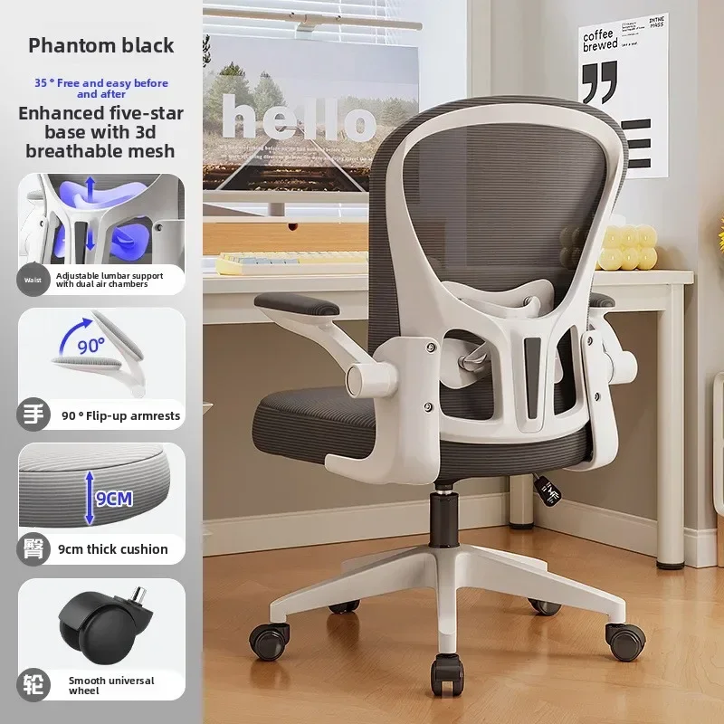 Factory Multi-functional New Computer Chair Dormitory Chair Ergonomic Chair Learning Seat Computer Chair With Waist Rest