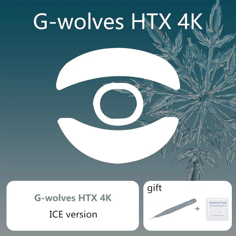 1 Set Ultraglide Mouse Skates For G-wolves HTX HSK HTS 4k Control Speed Mouse Feet ICE Version Mice Glides PTFE Feet