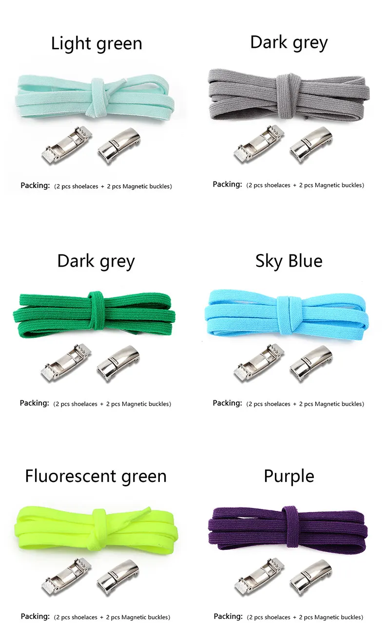 Elastische Schnürsenkel für Turnschuhe, magnetische Schnürsenkel ohne Bänder, 8 mm, verbreitert, flach, sicher, schnell, faule Schuhe, Spitze, Unisex, 1 Paar – Detail 10