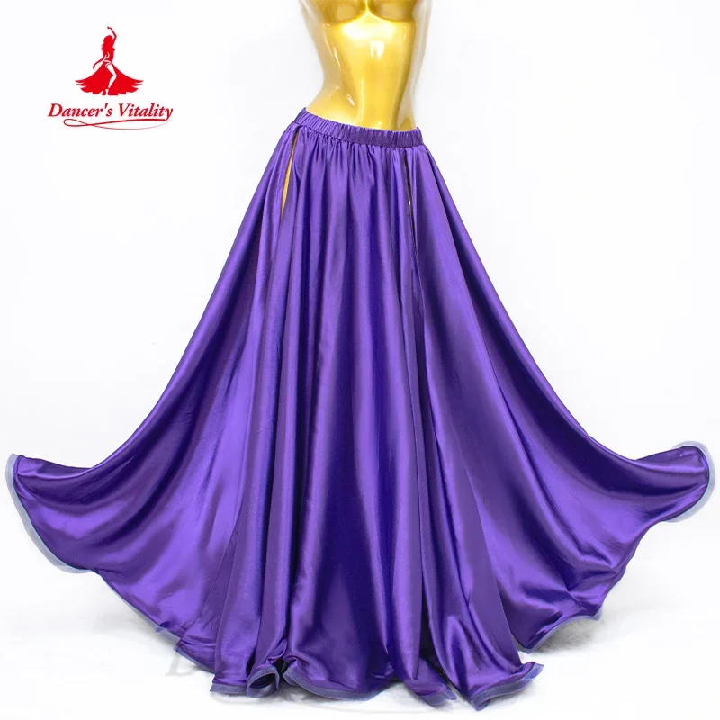

BellyDance Costume Women Customized High End Satin Sexy Split Long Skirts Adult and Children Oriental Dance Practice Clothes