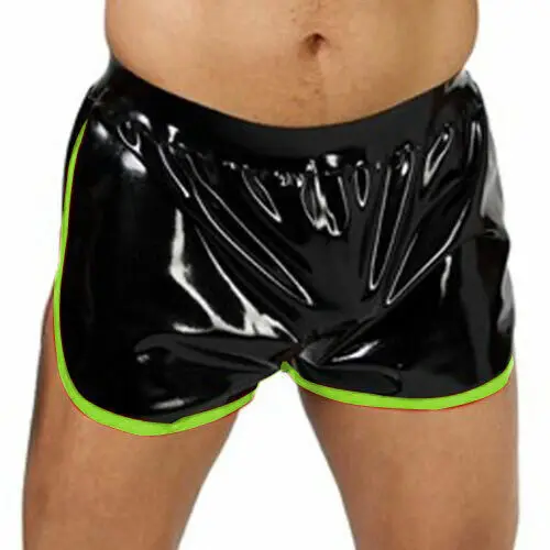 

100% latex Gummi rubber shorts Ganzug casual vacation beach swimwear Halloween