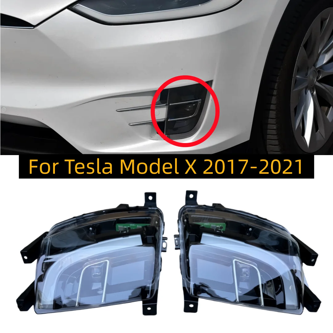 1034330-00-A Europäische Vordere Nebelscheinwerfer für Tesla Model X 2017 2018 2019 2020 2021 1034331-00-A Links Rechts 1 Stück