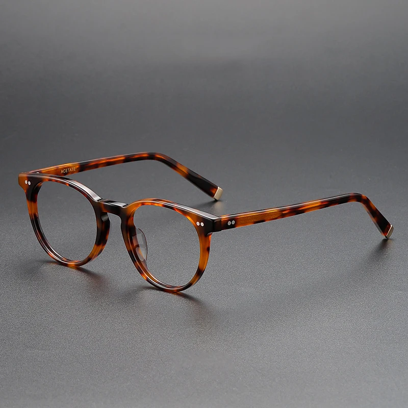 KUXA نظارات ريترو السلحفاة خلات الرجال النساء تصميم جديد نظارات وصفة طبية لين اللونية قصر النظر البصرية مد البصر نظارات