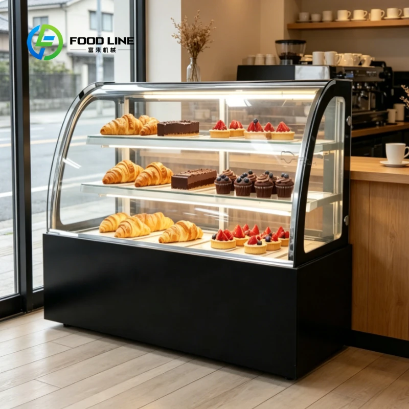 Customized Bakery Cake Displaying Cabinet Commercial Refrigerated Case Showcase Desktop Cake Cabinet for Cafe Shop