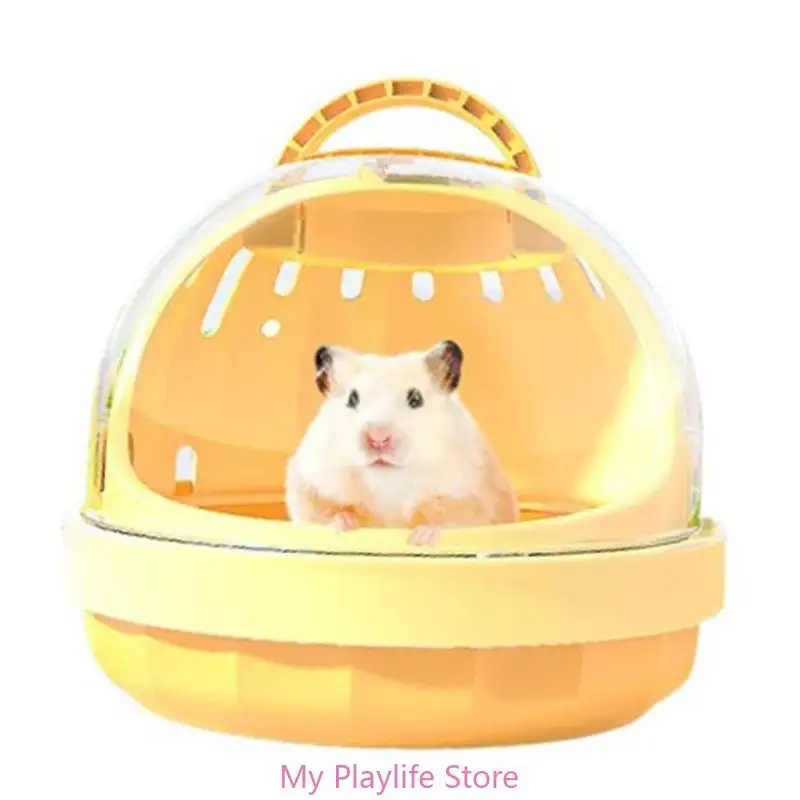 Guinea Pigs Travel Cage Hamster Box Small Animal Ventilable Carry Box Small Pet Transportation Carry Box for Squirrels