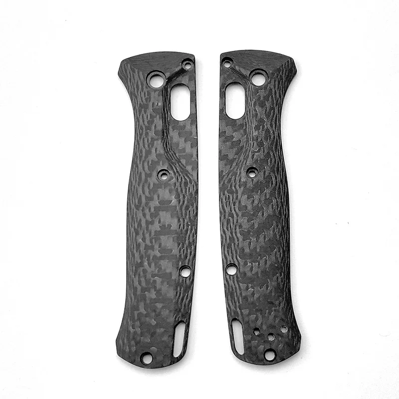 Custom Full 3K Carbon Fiber Material Knife Scales Handle Patches For Original Benchmade Bugout 535 Knives Grip DIY Make Parts