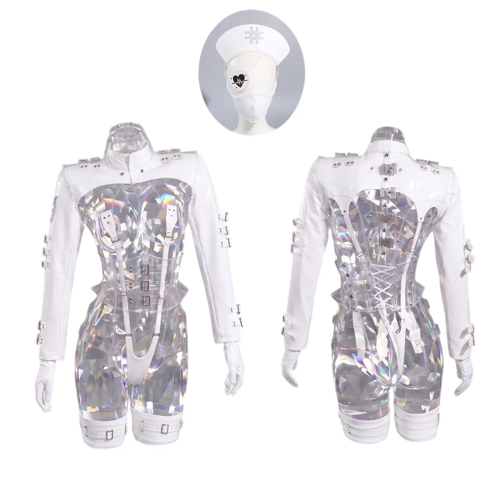 Medical Lab Uniform - Waimengshe Dark Reign transparente Makima enfermera