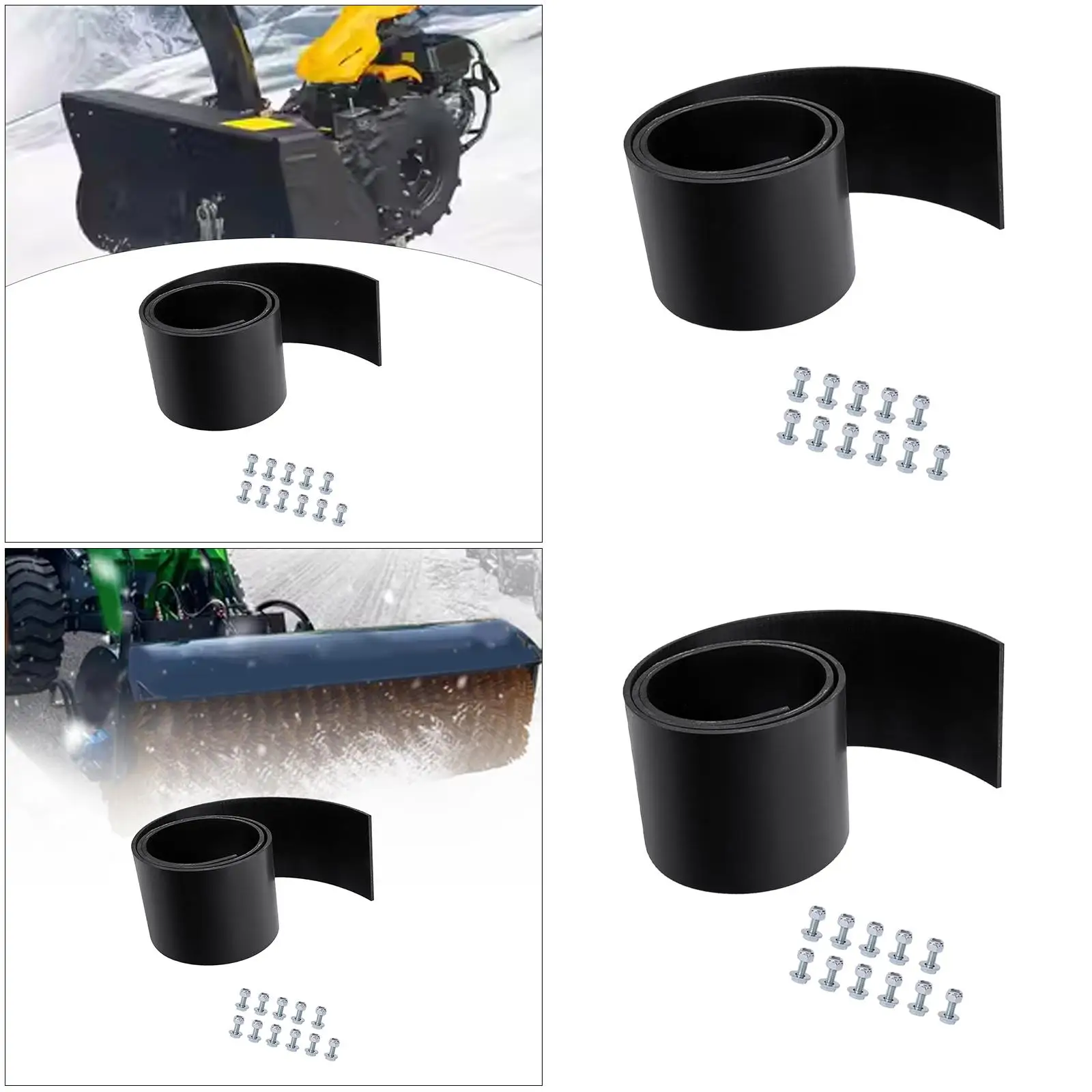 Snow Plow Blade Flap Snow Plow Deflector Cleaning Plow Deflector Attachment Snow Removal Winter Gift Rubber Snow Deflector