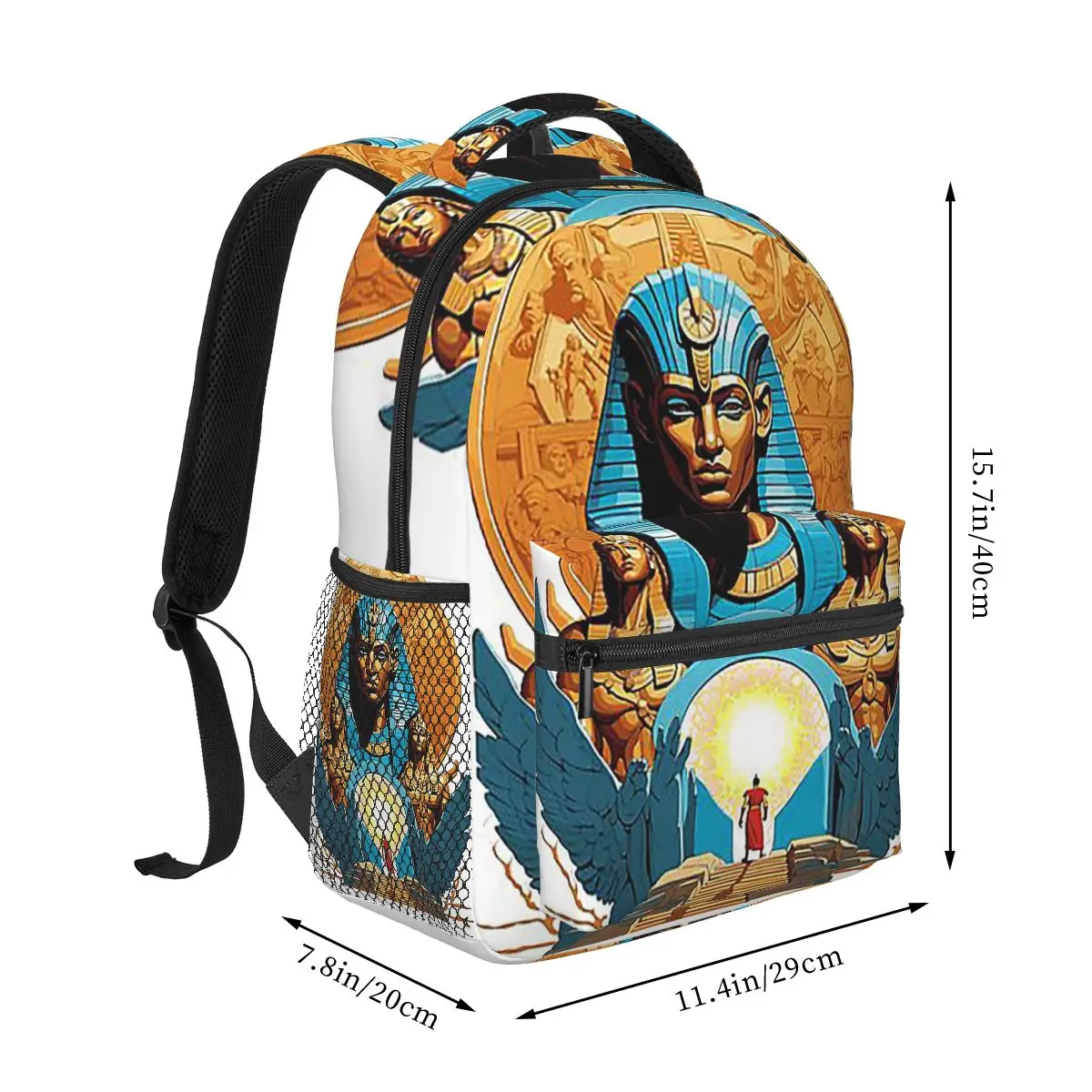 Рюкзаки египетских богов и фараонов, сумка для книг для мальчиков и девочек, детские школьные сумки, детский рюкзак с героями мультфильмов, сумка на плечо, большая вмести...