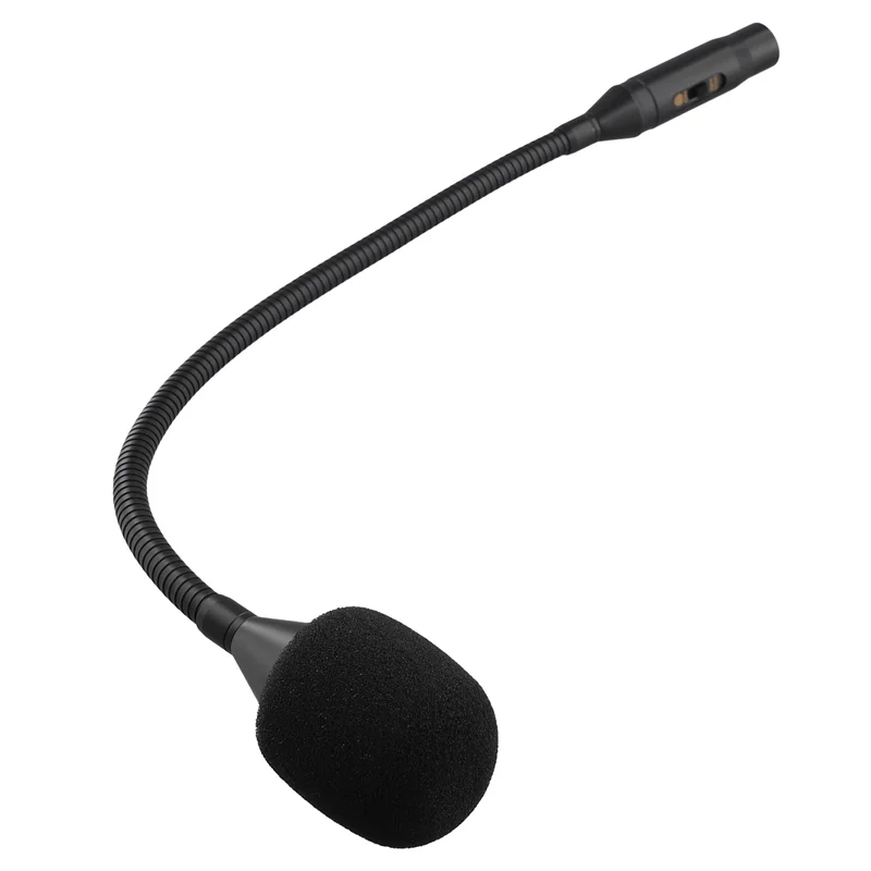 Microfone de pescoço de ganso PHILE Microfone de pescoço de ganso com redução de ruído flexível de 3 pinos para salas de reuniões