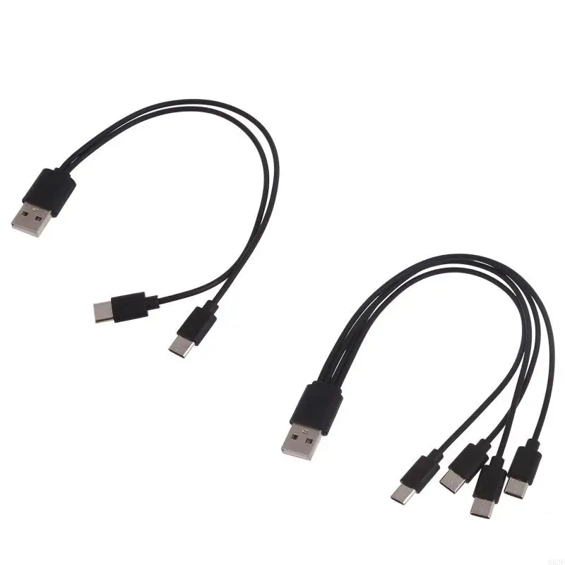 

652E Multi Charging Cable USB to USB C Cable 2/4 in 1 Multiple Charging Cord with Type-C Connectors for Tablet