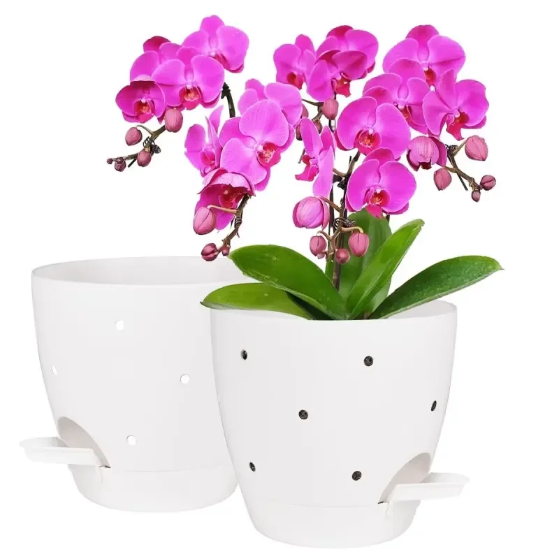 for Orchid Planter Pots Indoor Outdoor Plastic Small Pot for Repotting Air Circulation Promotion in Gardens