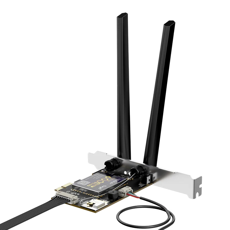 Smart Switch Fernbedienung adapter PCIE Wifi-Karte 600/100mbps Wireless-Netzwerk kartensc halter Bluetooth-Computer-Reset-Schalter