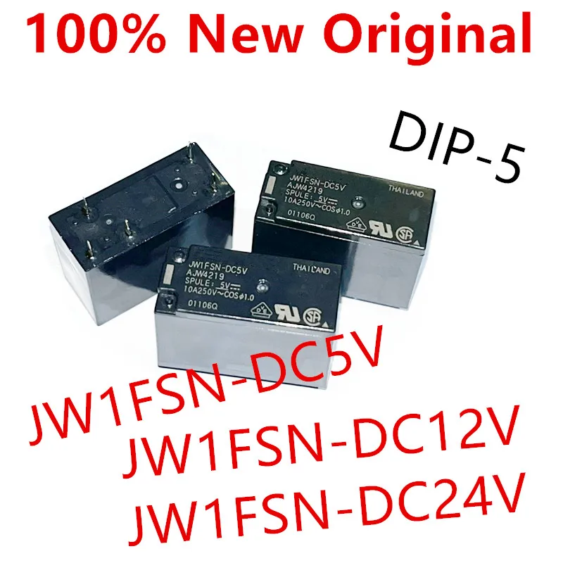 10 Stück JW1FSN-DC12V, JW1FSN-DC24V, JW1FSN-DC5V DIP-5 10A Neues Leistungsrelais JW1FSN-12V, JW1FSN-24V