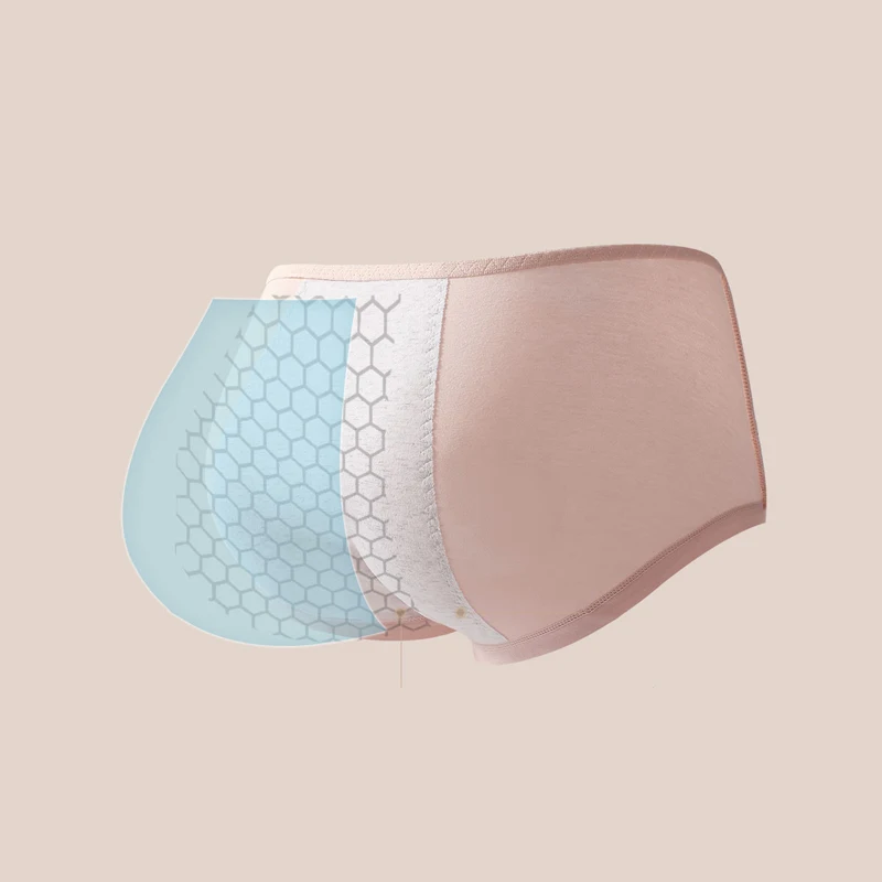 3Pcs Women\'s Menstrual Panties Leakproof Underwear Breathable Cotton Girls Physiological Pants Soft Female Sanitary Lingerie