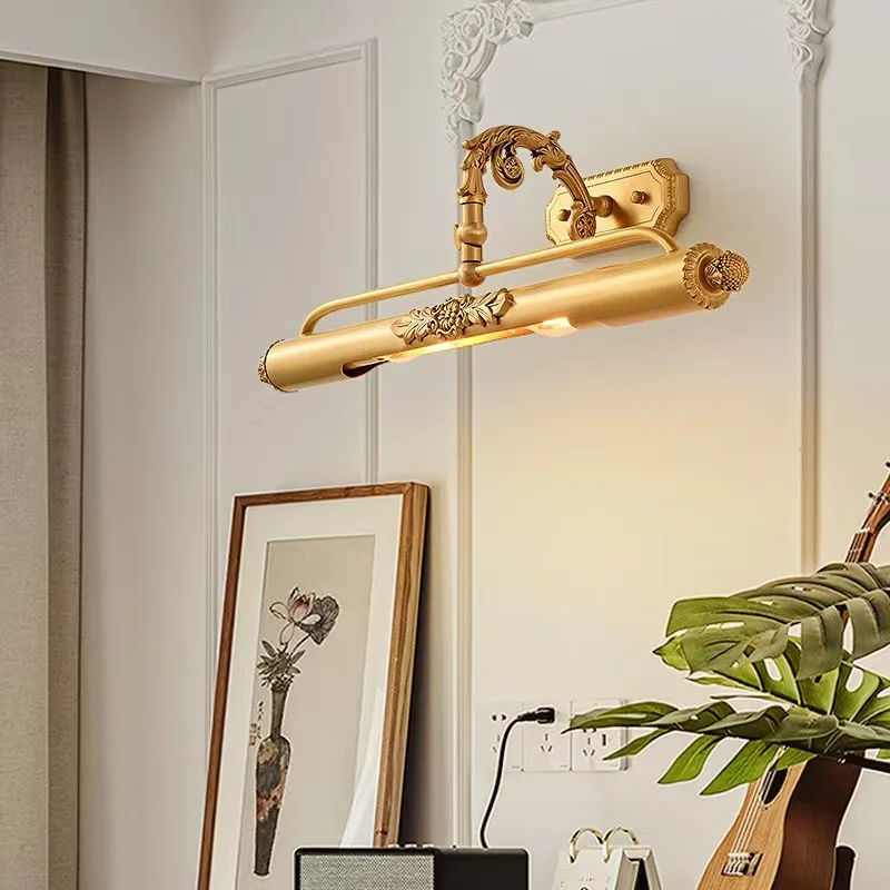 

Mirror lamp Oil painting lamp Photo painting Full copper mirror headlamp Bathroom toilet vanity wall