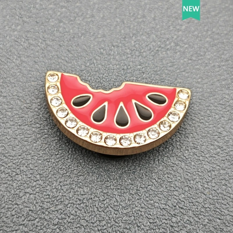 Metal Shoe Charms Diamond Fruit and Flower Decorative Buckles, Cute DIY Fashion Button Accessories for Cross Shoes image 6