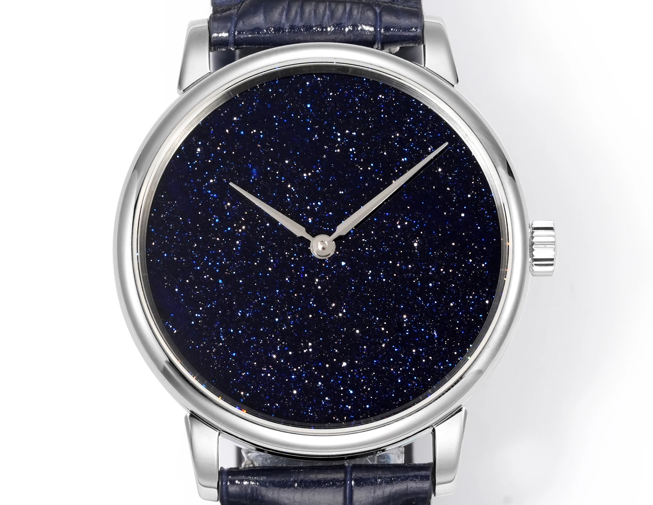 HUASUO 2026 Luxury 39mm Men Mechanical Watch SW300 Movement Amethyst Starry Sky Dial Sapphire Crystal 50M Waterproof Wristwatch view 5