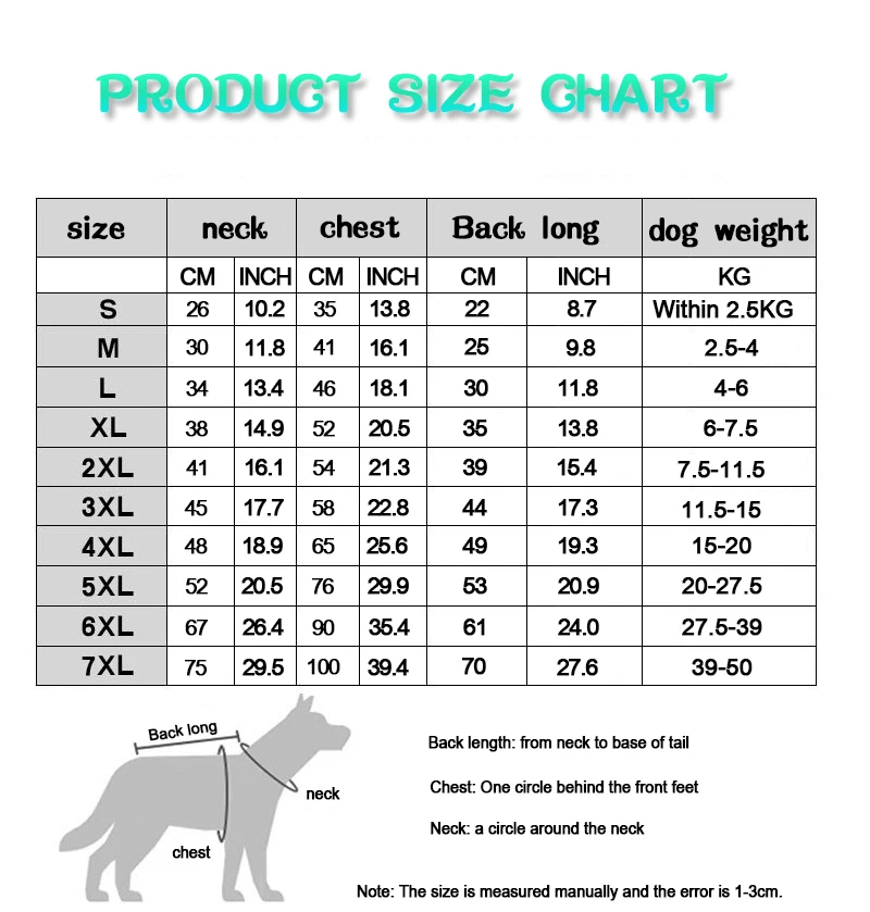 S-7XL pet dog clothes coat zipper warm waterproof vest small dog Chihuahua buckle thickened coat pet clothing dog accessories