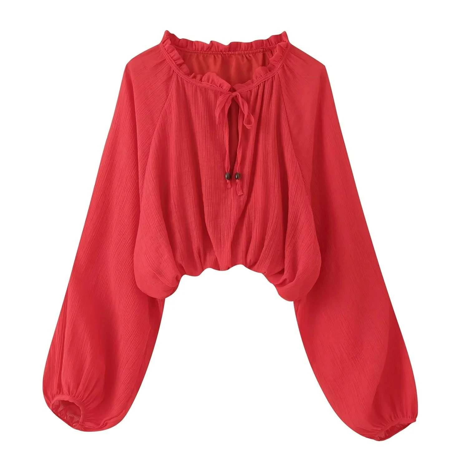 KONDALA Eleganter, süßer, schicker Damen-Rockanzug, O-Ausschnitt, kurzes Oberteil mit Schleife, langer Rock mit Schnürung, modisch, Herbst 2026, Party- und Abendgarderobe – Detail 10