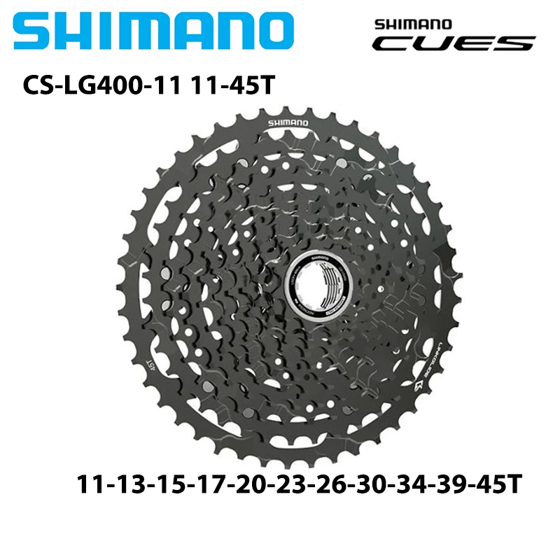 SHIMANO Cues 11Speed LINKGLIDE Cassette LG400-11 45T 50T LG700-11 for MTB Mountain Bike Freewheel Sprocket Original Bicycle Part