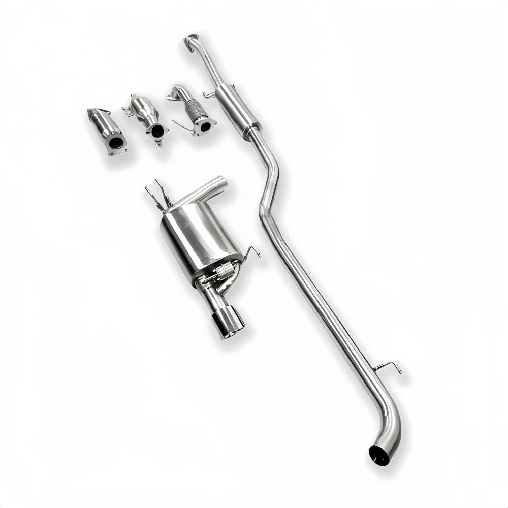 Full Exhaust System for Honda Accord 2.4 2008-2015 SS304 Car Performance Catback Exhaust Pipes Muffler and Downpipe