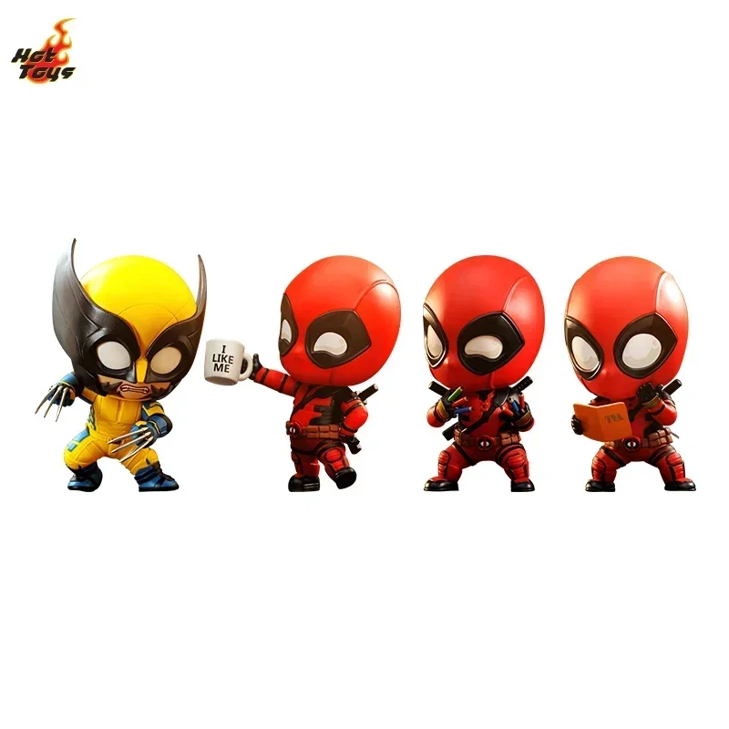 Hot Toys Deadpool & Wolverine Deadpool Wolverine COSBABY (S) Mini Collection Doll Decoration Fan toys Friend's birthday gift