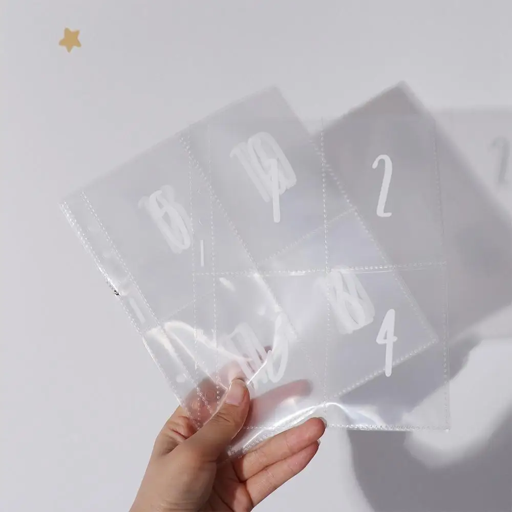 Game Card Sleeves Transparent A5 Binder Sleeves Square Durable Binder Refill Inner Sleeves PP Photo Album Binder Family