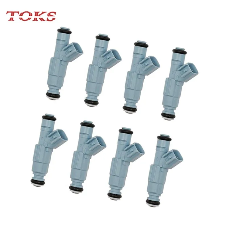 8Pcs/set 0280155849 Car Fuel Injectors for 2001-2007 Dodge Dakota Durango Ram 1500 Jeep Grand Cherokee Commander 4.7L V8