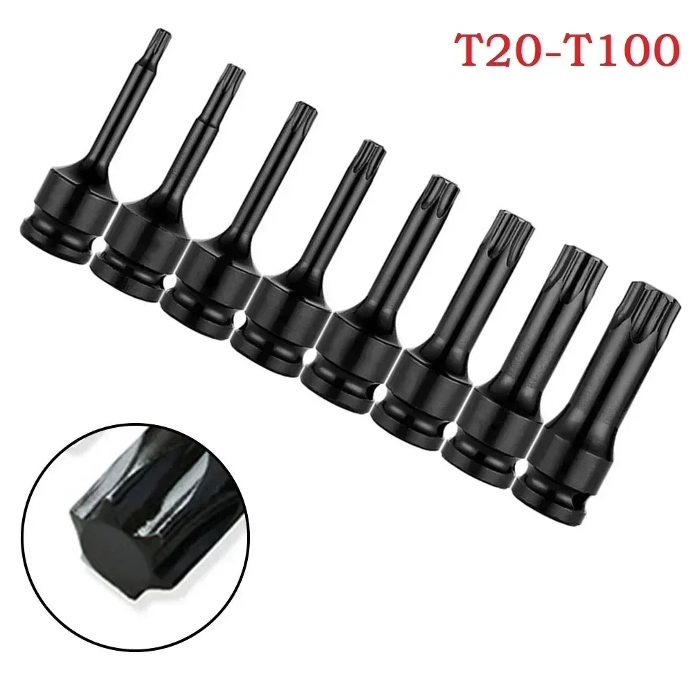 1PC Broken Nut Bolt Extractor Sleeve Tool 1/2inch Hex Torx Screwdriver Bit Drive Socket Adapter Head T20 T40 T30 T100 Hand Tools