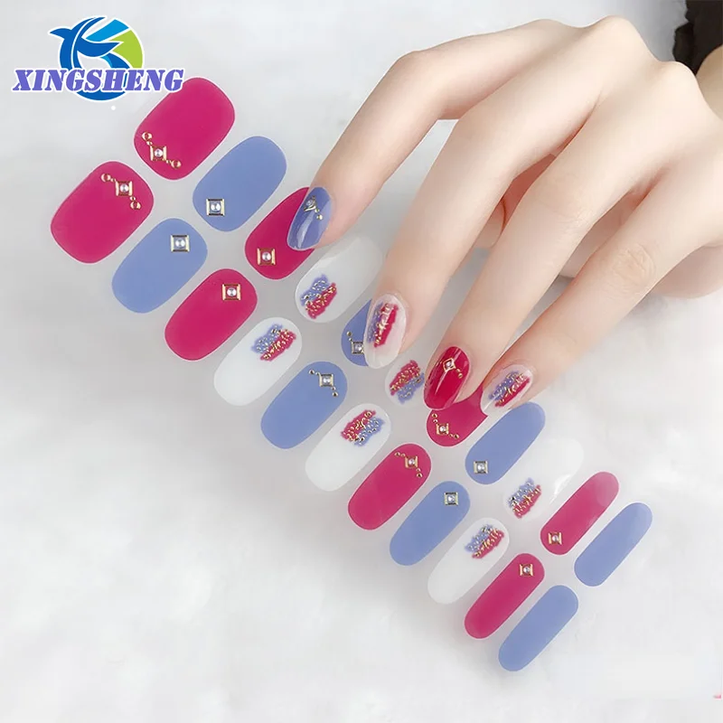 3D Nail Sticker New Year Snowflake Design Fruit Cherry Water Decal Nails Accessories Full Cover French Manicure Nail Wraps 2023