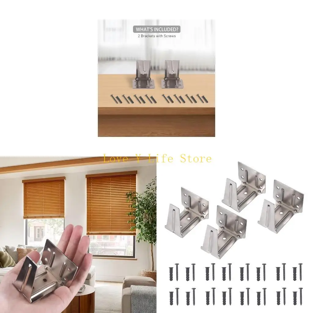 

L74C Пакет из 4 горизонтальных слепых кронштейнов, подходящих потолок головных слоев внутри снаружи крепления