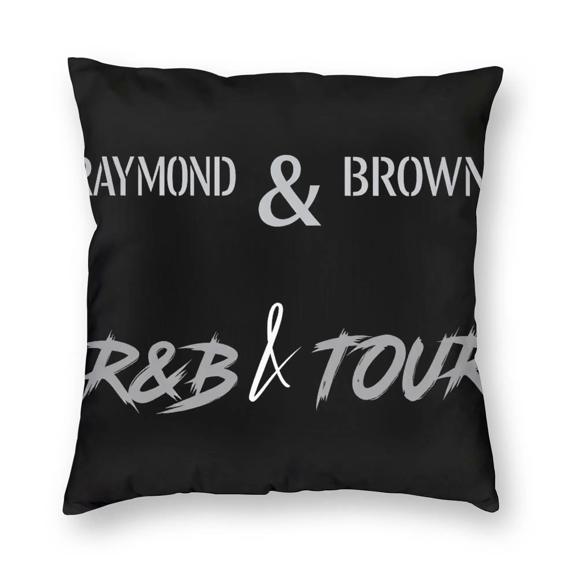 Chris Brown And Usher The Rb Tour Pillow Cover  Raymond And Brown Cushion Cover Novelty Pillow Case For Couch Sofa Bedroom