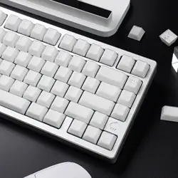 Aifei X-ray Keycaps 114 Keys white Translucent ABS Double shot keycaps cherry keycaps set for MX Switches Mechanical Keyboard