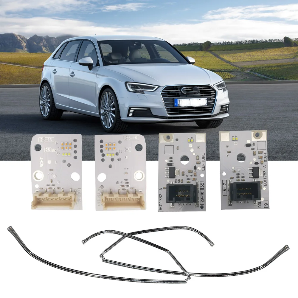 

Non Matrix LED Headlight DRL Repair For Audi A3 S3 2017-19 Daytime Running Light Guide Tube White Boards B011782-A 8V0998473A