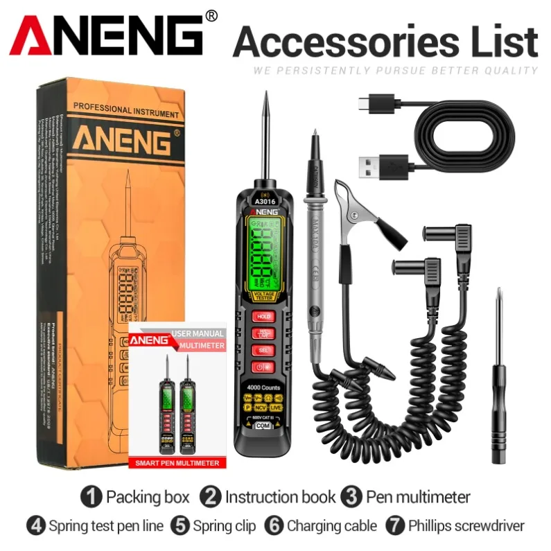 

ANENG A3016 Intelligent Digital Inspection Machine Portable Car Repair Home Multi functional Maintenance Instrument