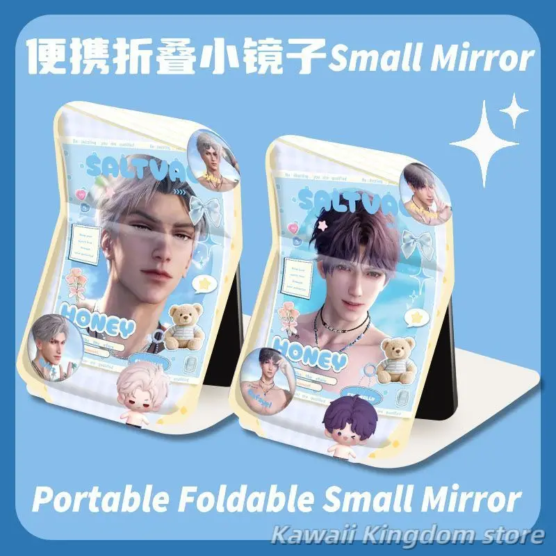 Love and Deepspace Rafayel Zayne Xavier Sylus Caleb Anime Cosplay Specchio Specchio pieghevole Specchio per il trucco portatile