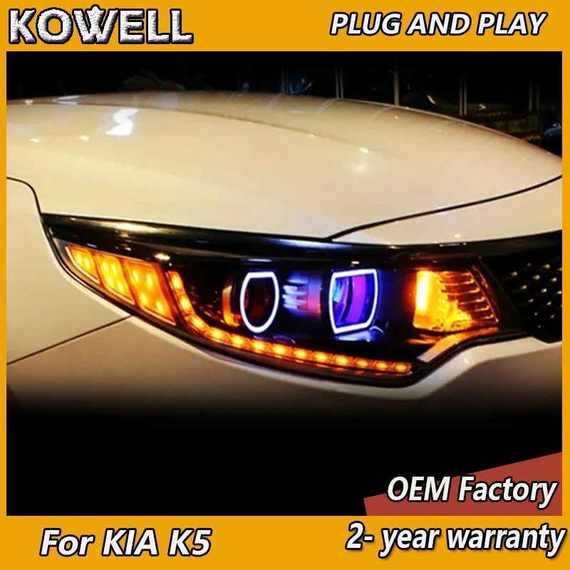 Car Styling for KIA K5 Headlight 2015-2018 Optima Headlight DRL Turn Signal High Beam Projector Lens