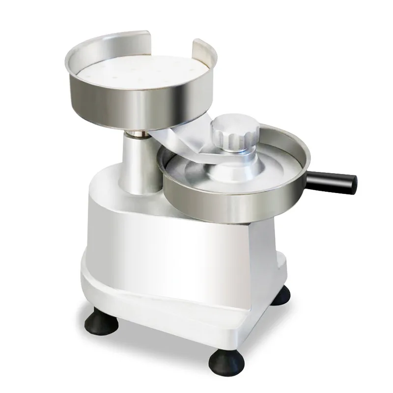 2-in-1 304 stainless steel manual burger patty machine 100 + 130mm aluminum alloy body food grade