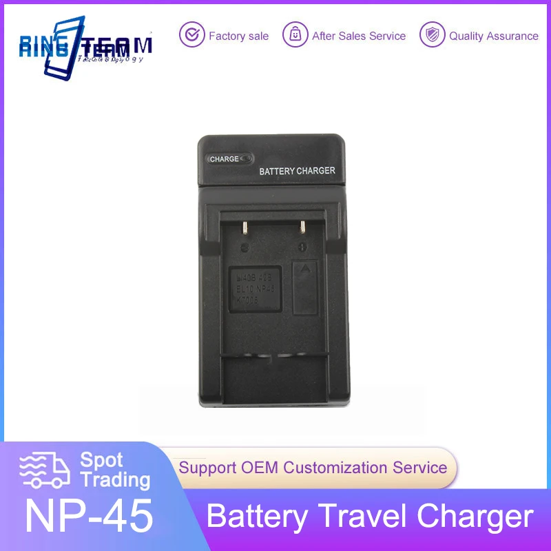 Digital Camera Travel Charger for Fuji NP-45 NP-45A Nikon EN-EL10 Olympus Li-42B Li-40B Kodak KLIC-7006 Pentax D-Li63 Battery