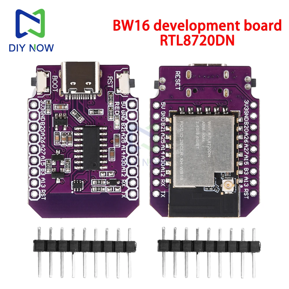 

RTL8720DN dual-band WiFi Bluetooth BLE module BW16 development board CH340 onboard antenna Support Arduino